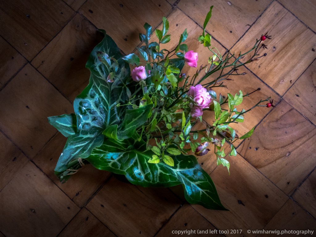 on the kitchen table