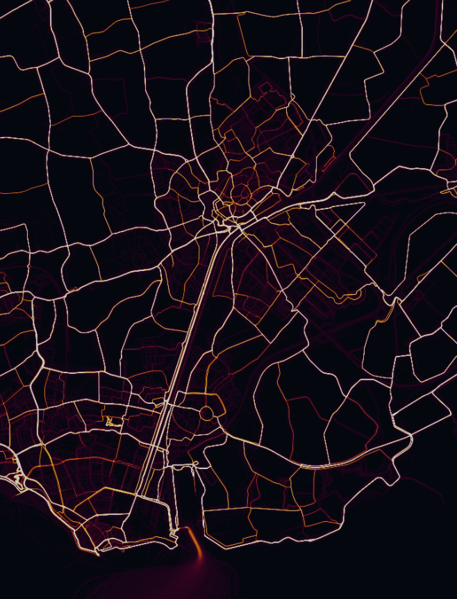 Strava heatmap